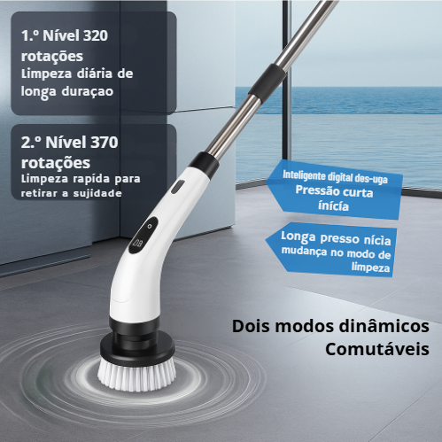 Escova Elétrica Rotativa 9 em 1